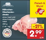 Aktuelle Steak Angebote bei Netto Marken-Discount in Salzgitter Aktuelles Hähnchen-Oberkeulensteaks Angebot bei Netto Marken-Discount in Salzgitter ab 2,99 €
