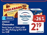 Toblerone Cheesecakes von Mondelez für 2,19 € bei ALDI SÜD im Angebot Toblerone Cheesecakes von Mondelez im aktuellen ALDI SÜD Prospekt