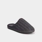 Chaussons mules Isotoner Ergonomie gris foncé homme dans le catalogue La Halle