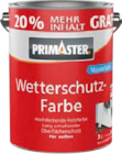 Wetterschutzfarbe Angebote von PRIMASTER bei Globus-Baumarkt Weinheim für 29,99 €