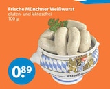 Frische Münchner Weißwurst im V-Markt Prospekt Frische Münchner Weißwurst von im aktuellen V-Markt Prospekt für 0,89 €