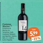 Primitivo di Marina 14 Angebote von Contessa Marina bei tegut Landshut für 5,99 €