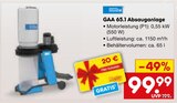 Aktuelles GAA 65.1 Absauganlage Angebot bei Netto Marken-Discount in Reutlingen ab 99,99 €