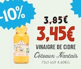 Vinaigre de Cidre - CÔTEAUX NANTAIS dans le catalogue Naturalia