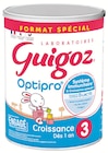Croissance 3 Optipro Poudre Dès 12 Mois - GUIGOZ dans le catalogue Intermarché Super