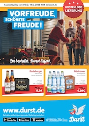 Tafelwasser im Durst.de Prospekt in Rostock Aktueller Durst.de Prospekt mit Tafelwasser, "Du bestellst. Durst liefert.", Seite 1