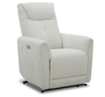 Fauteuil relax électrique tissu beige Kansas en promo chez But Strasbourg à 349,99 €