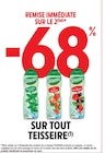 Promo -68% de remise immédiate sur le 2ème sur tout TEISSEIRE à  dans le catalogue Intermarché Contact à Villette-de-Vienne