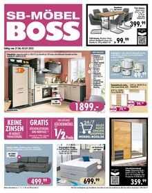 SB Möbel Boss Prospekt "Aktuelle Angebote" mit 16 Seiten