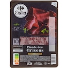 Viande des Grisons - CARREFOUR EXTRA - Carrefour à Sevran Viande des Grisons - CARREFOUR EXTRA en promo chez Carrefour Sevran à 4,19 €