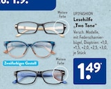 Lesehilfe 'Two Tone' im Angebot bei ALDI SÜD in Oberhausen Lesehilfe 'Two Tone' Angebote von UP2FASHION bei ALDI SÜD Oberhausen für 1,49 €