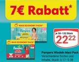 Windeln Maxi Pack im Angebot bei GLOBUS in Bad Homburg Windeln Maxi Pack Angebote von Pampers bei GLOBUS Bad Homburg für 22,22 €