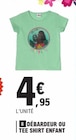 Débardeur ou Tee Shirt Enfant - Disney en promo chez E.Leclerc Débardeur ou Tee Shirt Enfant - Disney dans le catalogue E.Leclerc