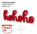 Schriftzug Hohoho im Angebot bei GLOBUS in Trier Schriftzug Hohoho Angebote bei GLOBUS Trier für 2,99 €