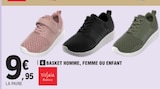 Basket homme, femme ou enfant - TISSAIA en promo chez E.Leclerc Boulogne-Billancourt à 9,95 €