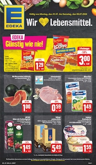 Aktueller EDEKA Prospekt "Wir lieben Lebensmittel!" Seite 1 von 52 Seiten für Ansbach