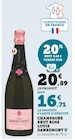 Champagne Brut Rosé Louis Danremont - U - Hyper U à Saintes Champagne Brut Rosé Louis Danremont - U en promo chez Hyper U Saintes à 16,71 €