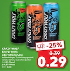 Aktuelles Energy Drink oder Strong Cola Angebot bei Kaufland in Pinneberg ab 0,29 €