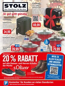 Aktueller Kaufhaus Stolz Prospekt für Leck und Ungebung, Seiten zum blättern Kaufhaus Stolz Prospekt STOLZ. Das Kaufhaus im Norden. mit Seiten in Leck und Umgebung