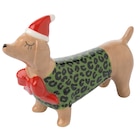 Deko-Dackel im weihnachtlichen Design im Ernstings family Prospekt zum Preis von 7,99 €