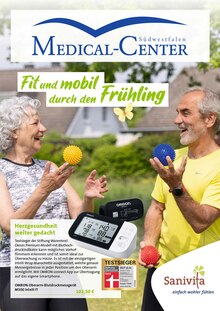 Blutdruckmessgerät im MCS Medical Center Südwestfalen GmbH & Co. KG Prospekt "Fit und mobil durch den Frühling" mit 6 Seiten (Hagen (Stadt der FernUniversität))