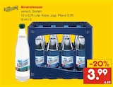Aktuelle Mineralwasser Angebote bei Netto Marken-Discount in Mannheim Aktuelles Mineralwasser Angebot bei Netto Marken-Discount in Mannheim ab 3,99 €
