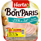 Jambon blanc réduit en sel le bon paris - HERTA dans le catalogue Supeco