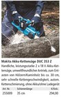 Akku-Kettensäge von Makita im aktuellen Holz Possling Prospekt
