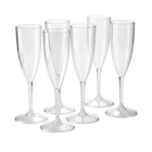 Lot de 6 flûtes 15 cl - CARREFOUR HOME en promo chez Carrefour Vaulx-en-Velin à 6,99 €