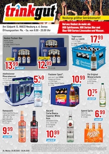 Trinkgut Prospekt Neuburgs größter Getränkemarkt! mit 4 Seiten