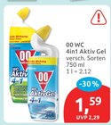 4in1 Aktiv Gel von 00 WC für 1,59 € bei budni im Angebot 4in1 Aktiv Gel von 00 WC im aktuellen budni Prospekt
