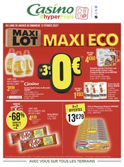 Catalogue Géant Casino du moment, 30/01/2023 - 12/02/2023 Prospectus Géant Casino en cours, "Maxi lot, maxi éco",20 pages