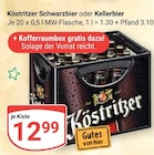 Schwarzbier im Angebot bei GLOBUS in Gera Schwarzbier Angebote von Köstritzer bei GLOBUS Gera für 12,99 €