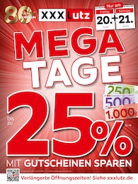 XXXLutz Möbelhäuser Prospekt für Rendsburg mit 4 Seiten XXXLutz Möbelhäuser Prospekt für Rendsburg: "MEGA TAGE", 4 Seiten, 16.06.2025 - 22.06.2025