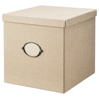 Kasten mit Deckel beige 32x35x32 cm im IKEA Prospekt Kasten mit Deckel beige 32x35x32 cm von KVARNVIK im aktuellen IKEA Prospekt für 14,99 €