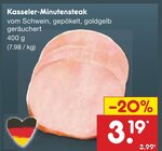 Aktuelles Kasseler-Minutensteak Angebot bei Netto Marken-Discount in Bielefeld ab 3,19 €