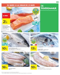 Prix et réduction Saumon dans le prospectus Carrefour Market en cours Offre Saumon dans le catalogue Carrefour Market du moment à la page 23