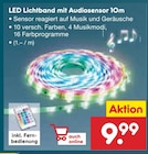 LED Lichtband mit Audiosensor Angebote bei Netto Marken-Discount Cottbus für 9,99 €