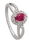 BAGUE OU COLLIER ARGENT, RUBIS ET DIAMANTS en promo chez Auchan Hypermarché BAGUE OU COLLIER ARGENT, RUBIS ET DIAMANTS dans le catalogue Auchan Hypermarché