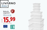 Boîtes de rangement - LIVARNO home - Lidl à Issy-les-Moulineaux Boîtes de rangement - LIVARNO home en promo chez Lidl Issy-les-Moulineaux à 15,99 €