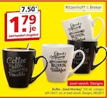 Becher "Good Morning" im Angebot bei Segmüller in Germering Becher "Good Morning" Angebote von Ritzenhoff & Breker bei Segmüller Germering für 1,79 €