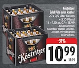 Edel Pils oder Radler im Angebot bei EDEKA in Gera Edel Pils oder Radler Angebote von Köstritzer bei EDEKA Gera für 10,99 €