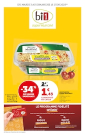 Catalogue Supermarchés Bi1 en cours à Michery et alentours, "bi1 supermarché", 20 pages, 03/06/2025 - 15/06/2025