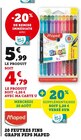 20 feutres fins Graph Peps - Maped dans le catalogue Hyper U