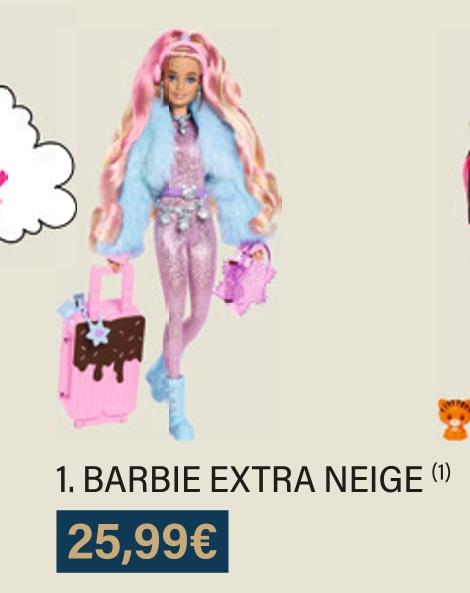 Auchan : poupée Barbie Chevelure Magique pas chère à 6,79 €