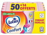 Papier Hygiénique Confort X50 Rose - LOTUS dans le catalogue Intermarché
