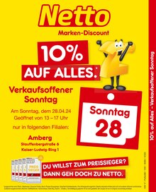 Netto Marken-Discount Prospekt 10% auf alles mit  Seiten in Amberg und Umgebung