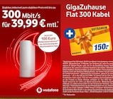 GigaZuhause Flat 300 Kabel Angebote von Vodafone bei expert Unna für 39,99 €