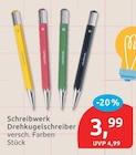 Drehkugelschreiber von Schreibwerk für 3,99 € bei budni im Angebot Drehkugelschreiber von Schreibwerk im aktuellen budni Prospekt