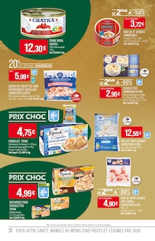 Promotion Coquilles saint-jacques surgelées dans le prospectus Supermarchés Match, valable du 25/11/2025 au 07/12/2025 Promo Coquilles saint-jacques surgelées dans le catalogue Supermarchés Match du moment à la page 30